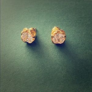 DVF earring cz and gold plated